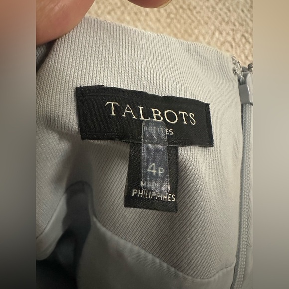 Talbots Grayish blue Blazer with Dress size 4 petite - Picture 7 of 14